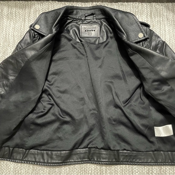 Blank NYC Women’s Faux Leather Black Moto Jacket Size XS - Picture 11 of 15